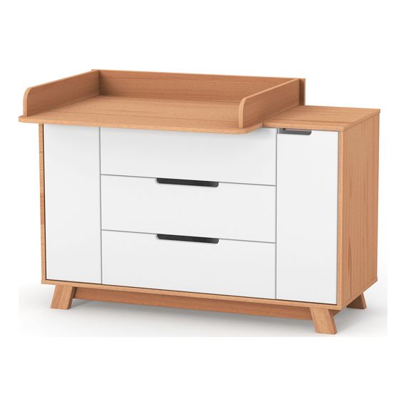 Veres Manhattan 1200 – dětská komoda (120 cm) – White Natural, Rozmiar: 120 cm, Kolor: White Natural, 4 zdjęcie