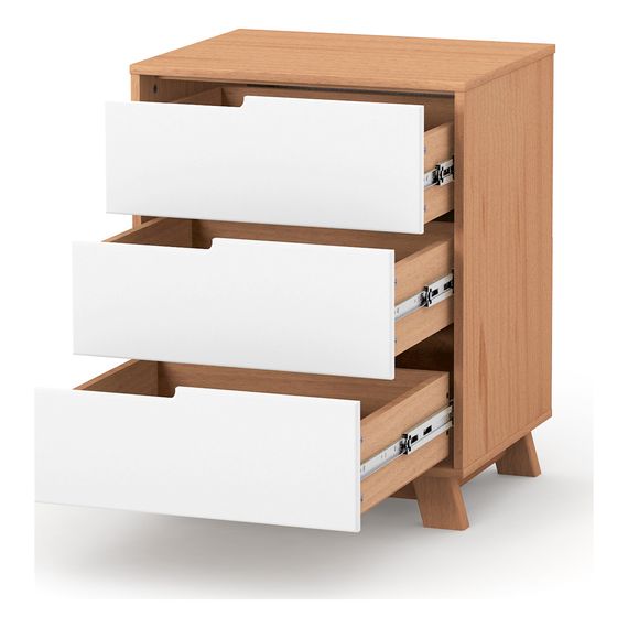 Veres Manhattan 600 – dětská komoda (60 cm) – White Natural, Rozmiar: 60 cm, Kolor: White Natural, 3 zdjęcie