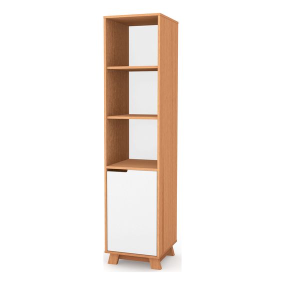 Veres Manhattan - regał otwarty do pokoju dziecięcego (182.5x43 cm) - White Natural, Kolor: White Natural