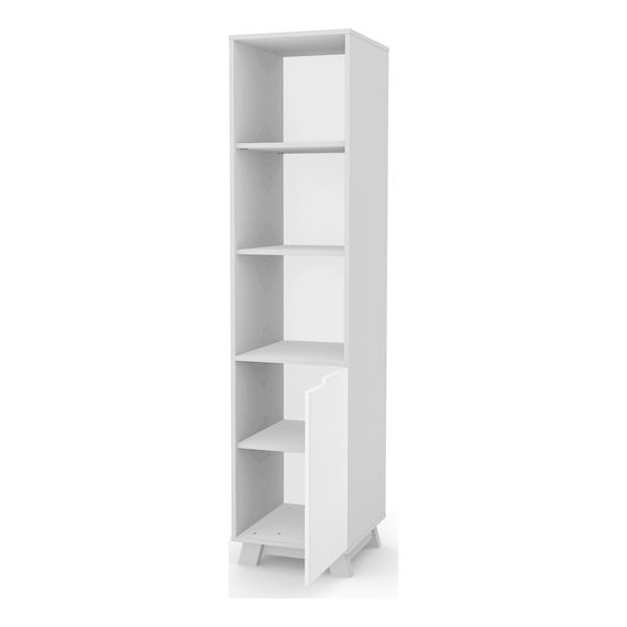 Veres Manhattan - regał otwarty do pokoju dziecięcego (182.5x43 cm) - White Grey, Kolor: White Grey, 3 zdjęcie