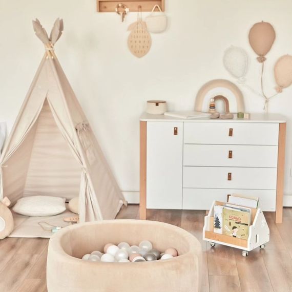 Veres Monaco 1200 – dětská komoda (120 cm) – White Natural, Rozmiar: 120 cm, Kolor: White Natural, 8 zdjęcie