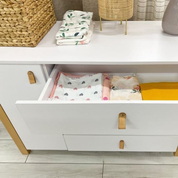 Veres Monaco 1200 – dětská komoda (120 cm) – White Natural, Rozmiar: 120 cm, Kolor: White Natural, 9 zdjęcie