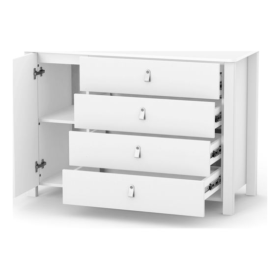 Veres Monaco 1200 - komoda dziecięca (120 cm) - White, Rozmiar: 120 cm, Kolor: White, 8 zdjęcie