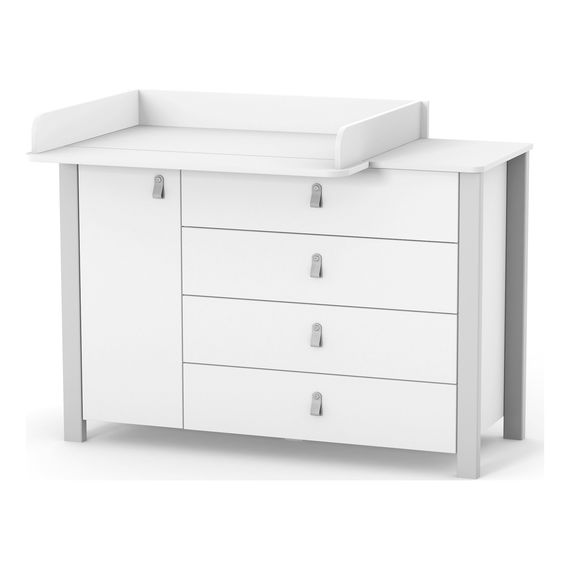 Veres Monaco 1200 – dětská komoda (120 cm) – White Grey, Rozmiar: 120 cm, Kolor: White Grey, 10 zdjęcie