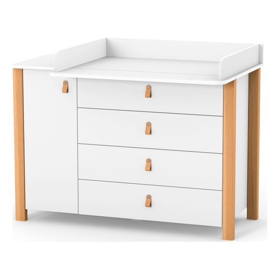 Veres Monaco 1200 – dětská komoda (120 cm) – White Natural, Rozmiar: 120 cm, Kolor: White Natural, 15 zdjęcie
