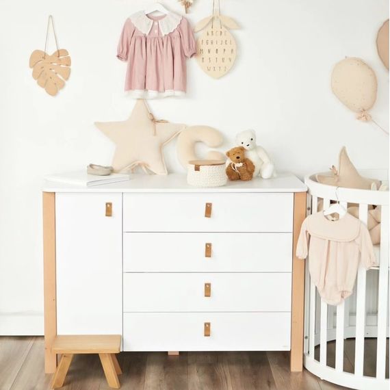 Veres Monaco 1200 – dětská komoda (120 cm) – White Natural, Rozmiar: 120 cm, Kolor: White Natural, 17 zdjęcie
