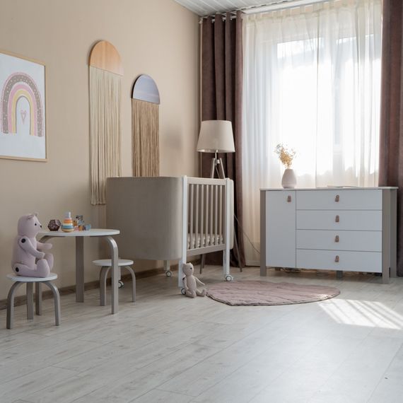 Veres Monaco 1200 – dětská komoda (120 cm) – Cappuccino White, Rozmiar: 120 cm, Kolor: Cappuccino White, 11 zdjęcie