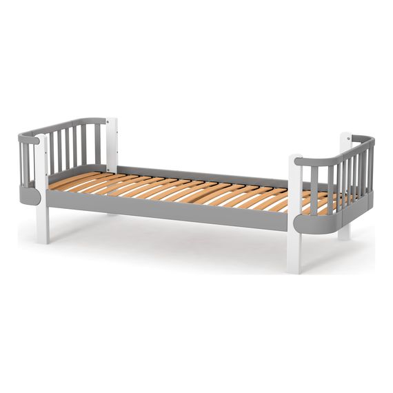 Veres Monaco 190 – mládežnická postel z bukového dřeva (190×80 cm) – Graphite White, Rozmiar: 190x80 cm, Kolor: Graphite White, 7 zdjęcie