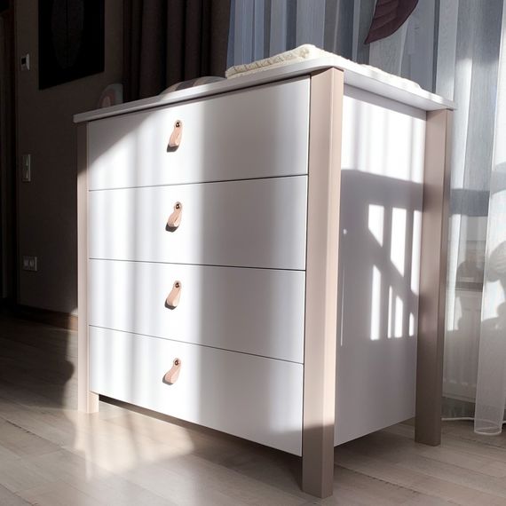 Veres Monaco 900 - komoda dziecięca (90 cm) - Cappuccino White, Rozmiar: 90 cm, Kolor: Cappuccino White, 10 zdjęcie