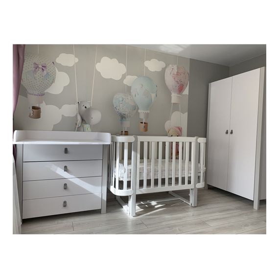 Veres Monaco 900 – dětská komoda (90 cm) – White Grey, Rozmiar: 90 cm, Kolor: White Grey, 12 zdjęcie