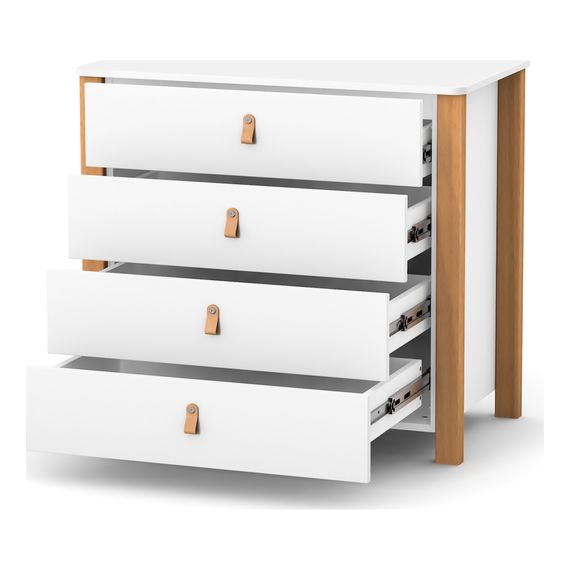 Veres Monaco 900 – dětská komoda (90 cm) – White Natural, Rozmiar: 90 cm, Kolor: White Natural, 8 zdjęcie