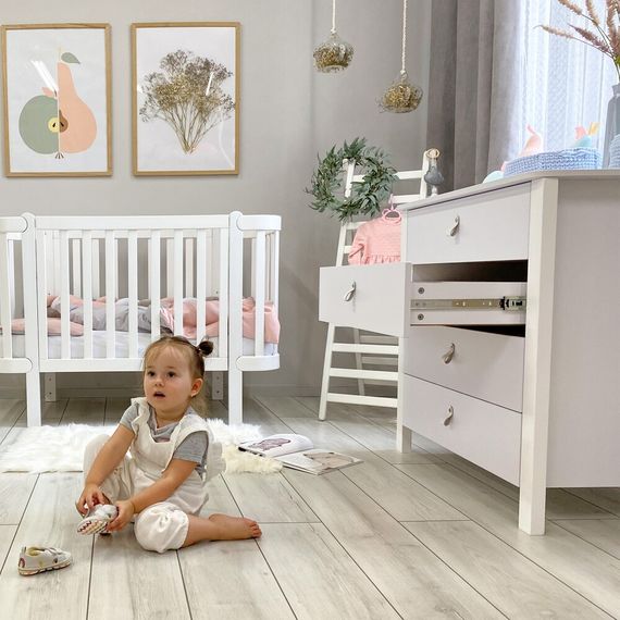 Veres Monaco 900 – dětská komoda (90 cm) – White, Rozmiar: 90 cm, Kolor: White, 14 zdjęcie