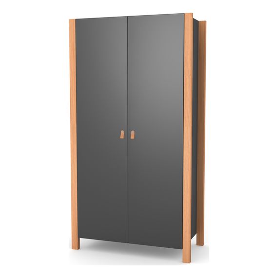 Veres Monaco 960 – dětská skříň, dvoudveřová (96×47×180 cm) – Anthracite Natural, Rodzaj: dwudrzwiowa, Kolor: Anthracite Natural