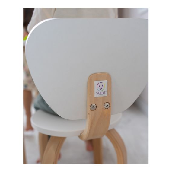 Veres Monaco – dětská židlička s opěradlem – White Natural, 6 zdjęcie