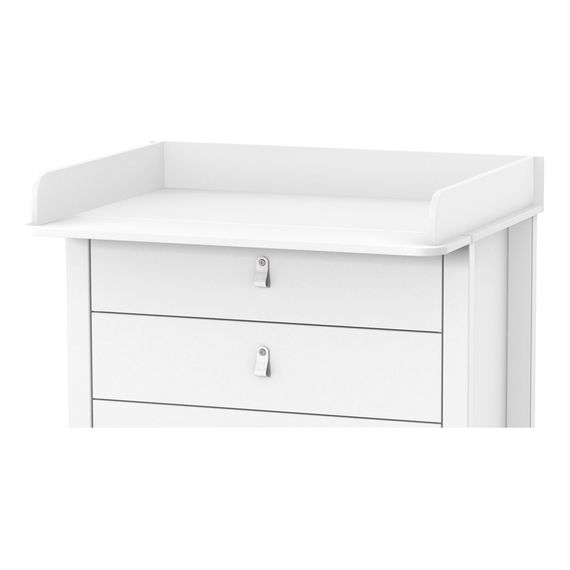 Veres – přebalovací nástavec na komodu, široký 900 (79,6 × 68 cm) – White, Rozmiar: 79.6 x 68 cm, Kolor: White, 8 zdjęcie