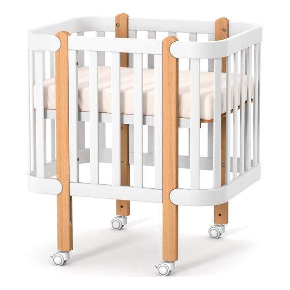 Veres – sada pro přestavbu na kolébku k postýlce Veres Monaco (80×60 cm) – White, Kolor: White, 8 zdjęcie