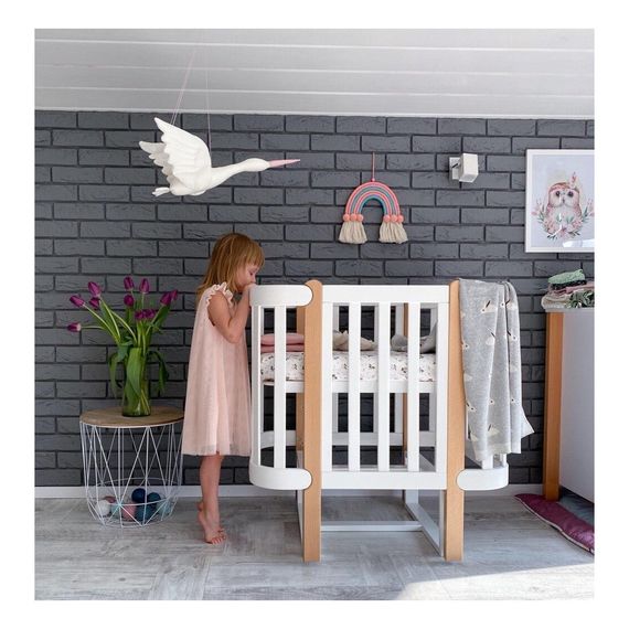 Veres – sada pro přestavbu na kolébku k postýlce Veres Monaco (80×60 cm) – White, Kolor: White, 10 zdjęcie