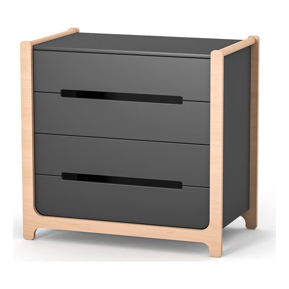 Veres Nice 900 – dětská komoda (90 cm) – Anthracite Natural, Kolor: Anthracite Natural