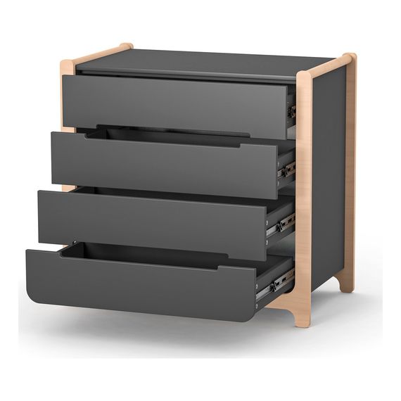 Veres Nice 900 – dětská komoda (90 cm) – Anthracite Natural, Kolor: Anthracite Natural, 3 zdjęcie