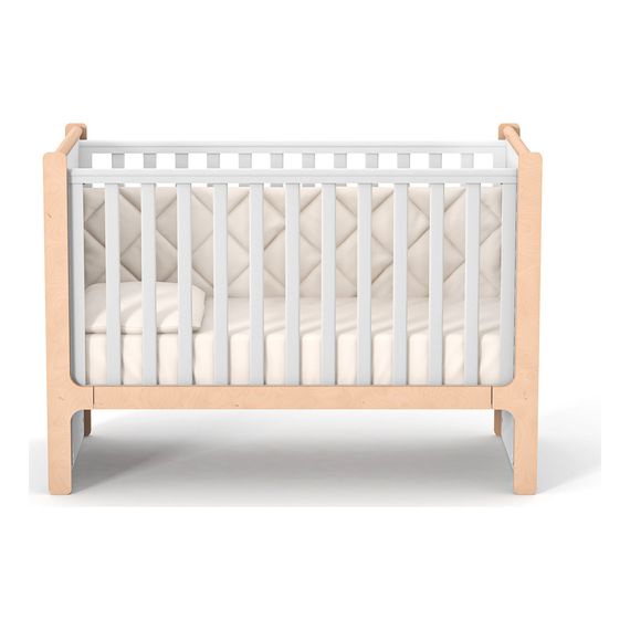 Veres Nice – dětská postýlka s pohyblivou bočnicí (120×60 cm) – White Natural, Kolor: White Natural, 14 zdjęcie