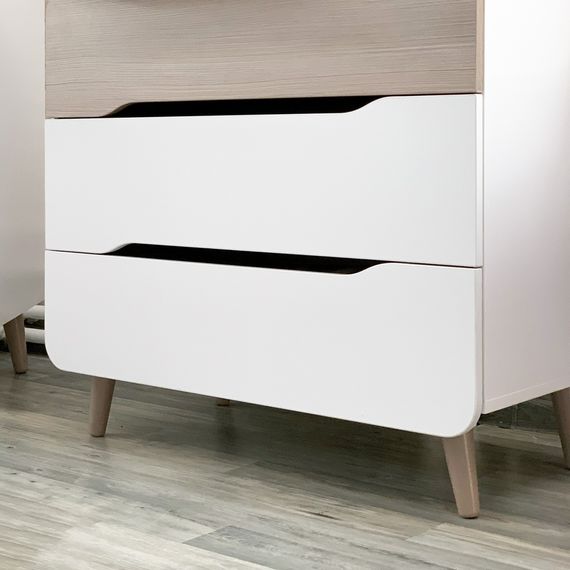 Veres Sydney 900 – dětská komoda (90 cm) – Cappuccino White, Rozmiar: 90 cm, Kolor: Cappuccino White, 2 zdjęcie