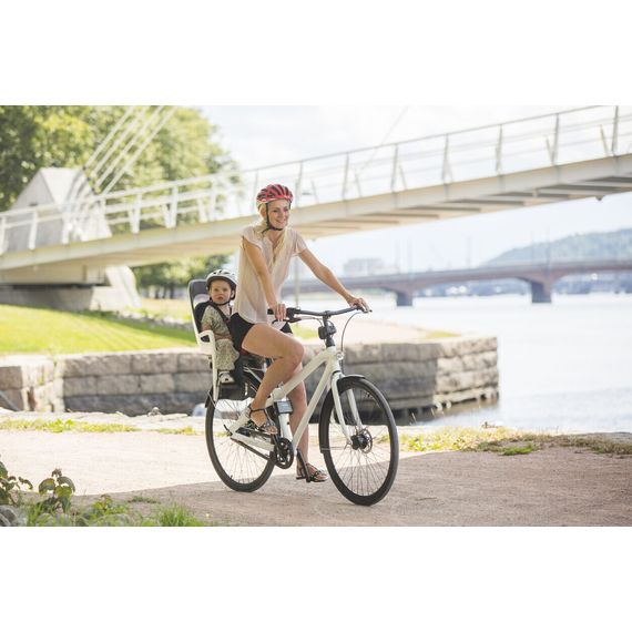 Hamax Caress - dětská cyklosedačka na rám, Baza: na ramę, Kolor: White/Black, 6 zdjęcie