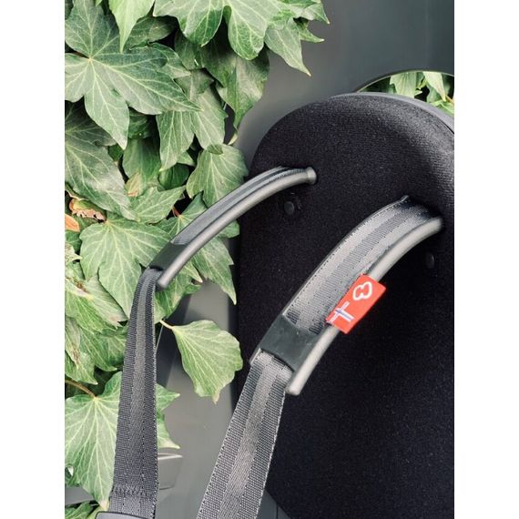 Hamax Caress - dětská cyklosedačka na rám, Baza: na ramę, Kolor: White/Black, 27 zdjęcie