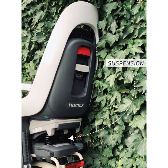 Hamax Caress Rear Rack-Mount Bicycle Child Seat, Baza: na bagażnik, Kolor: White/Black, image , 20 image