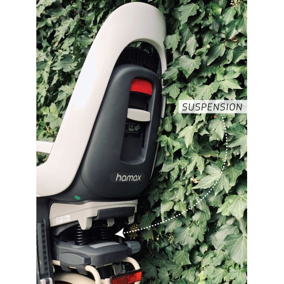 Hamax Caress Rear Rack-Mount Bicycle Child Seat, Baza: na bagażnik, Kolor: White/Black, image , 23 image