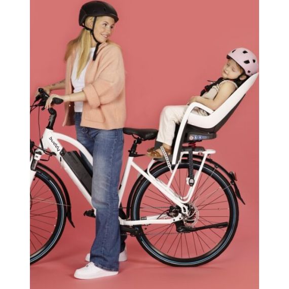 Hamax Caress Rear Rack-Mount Bicycle Child Seat, Baza: na bagażnik, Kolor: White/Black, image , 29 image