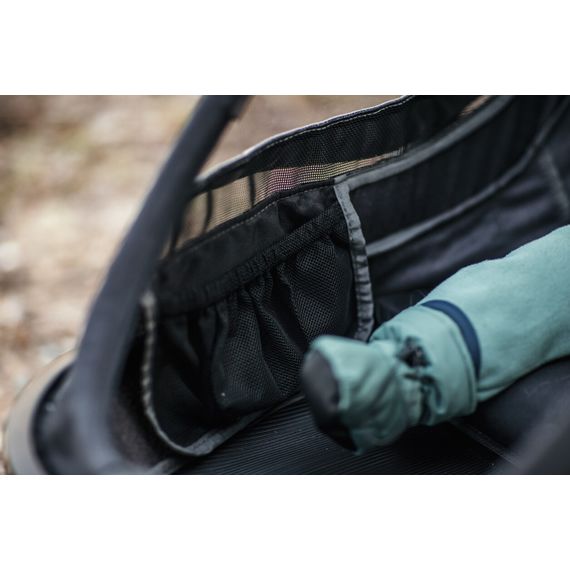 Hamax Cocoon - dvoumístný cyklovozík, Rodzaj wózka: dla dwójki dzieci, Kolor materiału: Grey/Black, 27 zdjęcie
