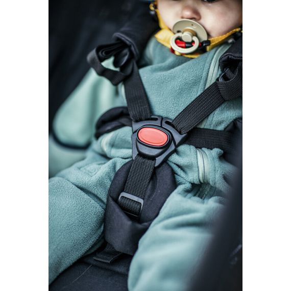Hamax Cocoon - dvoumístný cyklovozík, Rodzaj wózka: dla dwójki dzieci, Kolor materiału: Grey/Black, 28 zdjęcie