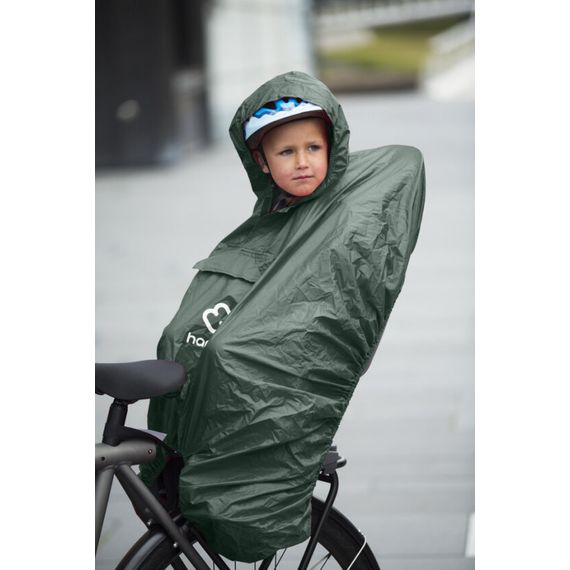 Hamax - pláštěnka pončo na dětskou cyklosedačku, Kolor: Green, 4 zdjęcie