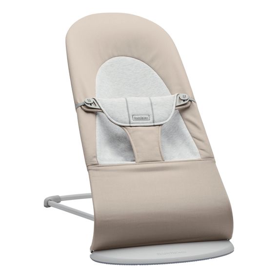 BabyBjorn Balance Soft lehátko Woven/Jersey - Light Pink/Grey, Rodzaj: Woven/Jersey, Kolor: Light pink/Grey