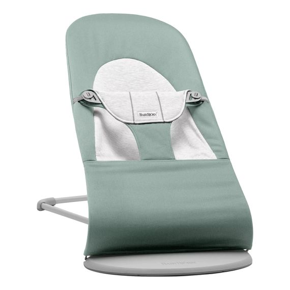 BabyBjorn Balance Soft lehátko Woven/Jersey - Light Sage/Grey, Rodzaj: Woven/Jersey, Kolor: Light sage/Grey