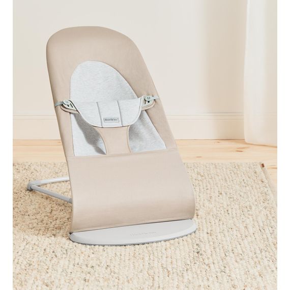 BabyBjorn Balance Soft lehátko Woven/Jersey - Light Pink/Grey, Rodzaj: Woven/Jersey, Kolor: Light pink/Grey, 8 zdjęcie