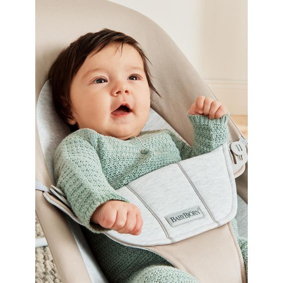 BabyBjorn Balance Soft lehátko Woven/Jersey - Light Pink/Grey, Rodzaj: Woven/Jersey, Kolor: Light pink/Grey, 10 zdjęcie