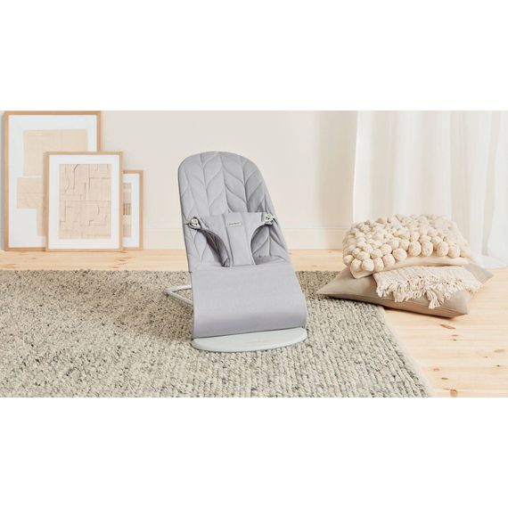 BabyBjorn Bliss lehátko Woven Petal Quilt Light Grey, Rodzaj: Woven Petal Quilt, Kolor: Light grey, 11 zdjęcie