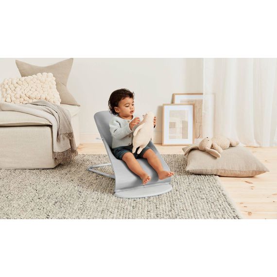 BabyBjorn Bliss lehátko Woven Petal Quilt Light Grey, Rodzaj: Woven Petal Quilt, Kolor: Light grey, 12 zdjęcie