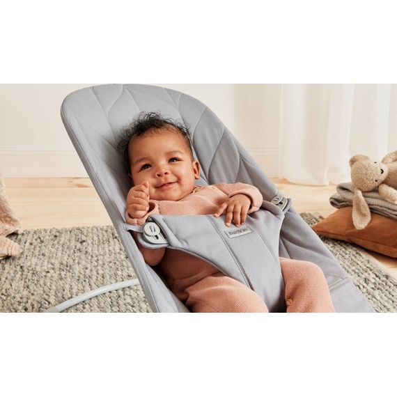 BabyBjorn Bliss lehátko Woven Petal Quilt Light Grey, Rodzaj: Woven Petal Quilt, Kolor: Light grey, 13 zdjęcie