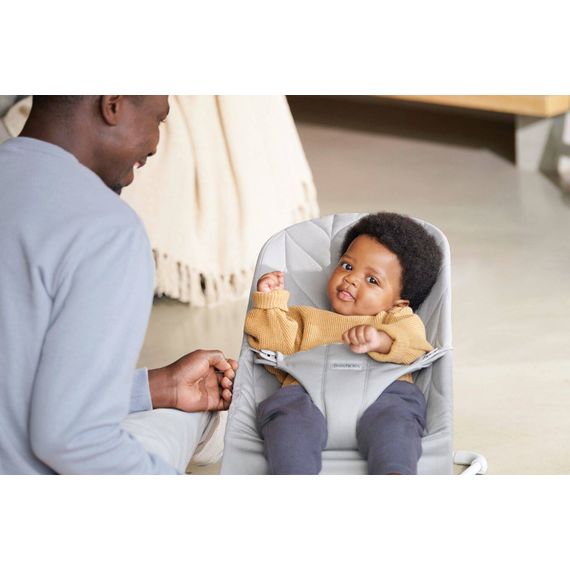 BabyBjorn Bliss lehátko Woven Petal Quilt Light Grey, Rodzaj: Woven Petal Quilt, Kolor: Light grey, 18 zdjęcie