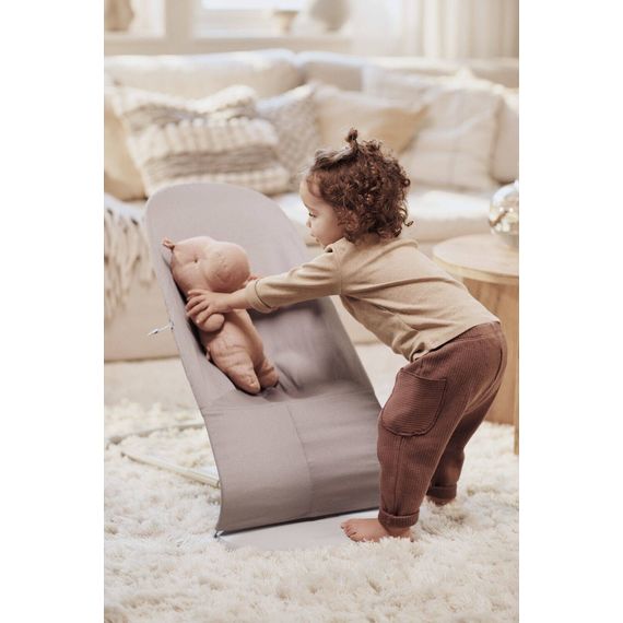BabyBjorn Bliss lehátko Woven Sand Grey, Rodzaj: Woven, Kolor: Sand grey/Light grey, 10 zdjęcie