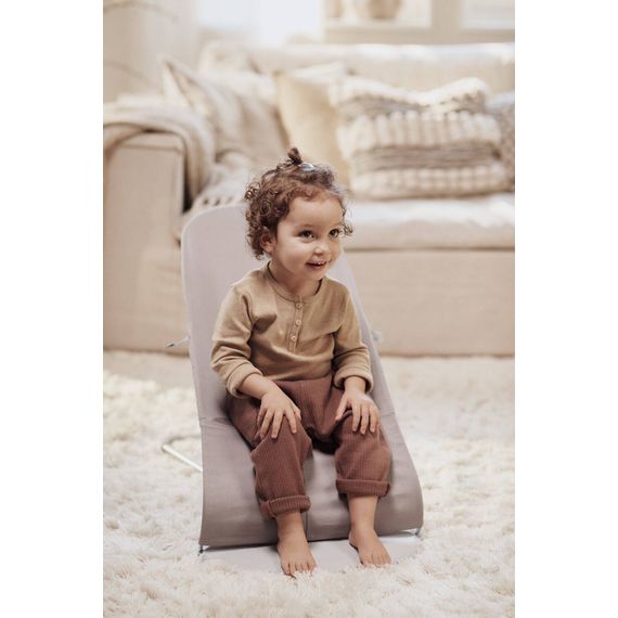 BabyBjorn Bliss lehátko Woven Sand Grey, Rodzaj: Woven, Kolor: Sand grey/Light grey, 12 zdjęcie