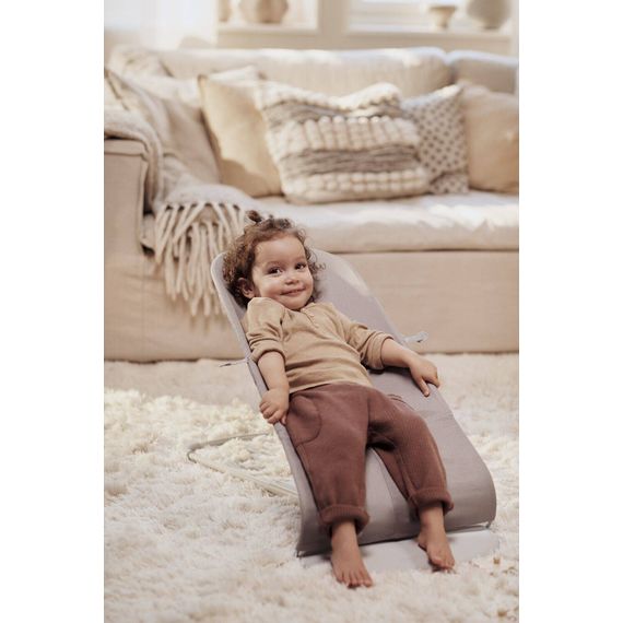 BabyBjorn Bliss lehátko Woven Sand Grey, Rodzaj: Woven, Kolor: Sand grey/Light grey, 14 zdjęcie
