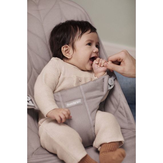 BabyBjorn Bliss lehátko Woven Sand Grey, Rodzaj: Woven, Kolor: Sand grey/Light grey, 19 zdjęcie