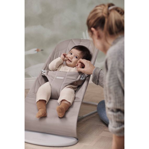 BabyBjorn Bliss lehátko Woven Sand Grey, Rodzaj: Woven, Kolor: Sand grey/Light grey, 22 zdjęcie
