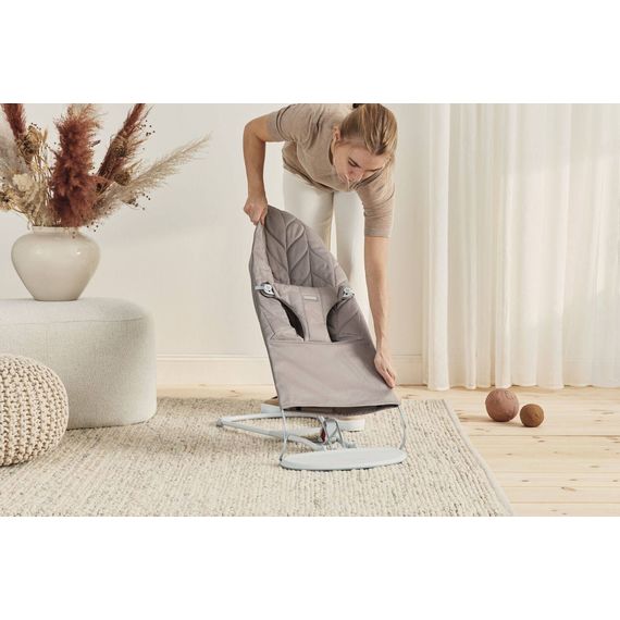 BabyBjorn Bliss lehátko Woven Sand Grey, Rodzaj: Woven, Kolor: Sand grey/Light grey, 23 zdjęcie