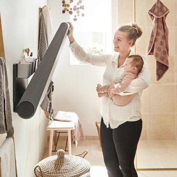 Leander Wally Wall-Mounted Changing Table Dusty Green, Kolor: Dusty Green, image , 8 image