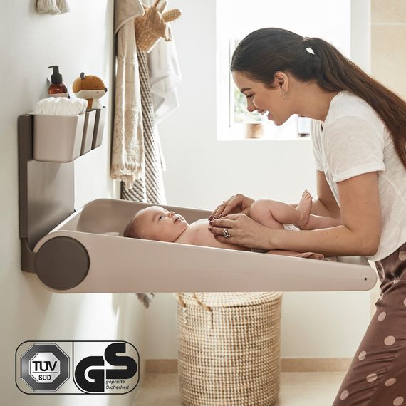 Leander Wally Wall-Mounted Changing Table Cappuccino, Kolor: Cappucino, image , 9 image