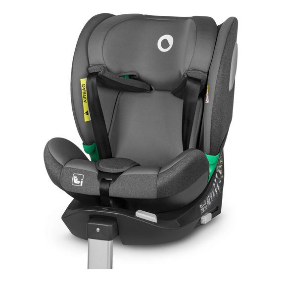 Lionelo Braam i-Size – otočná autosedačka pro batolata (40–150 cm | 0–36 kg | 0–12 let), Kolor: Grey Stone, 6 zdjęcie